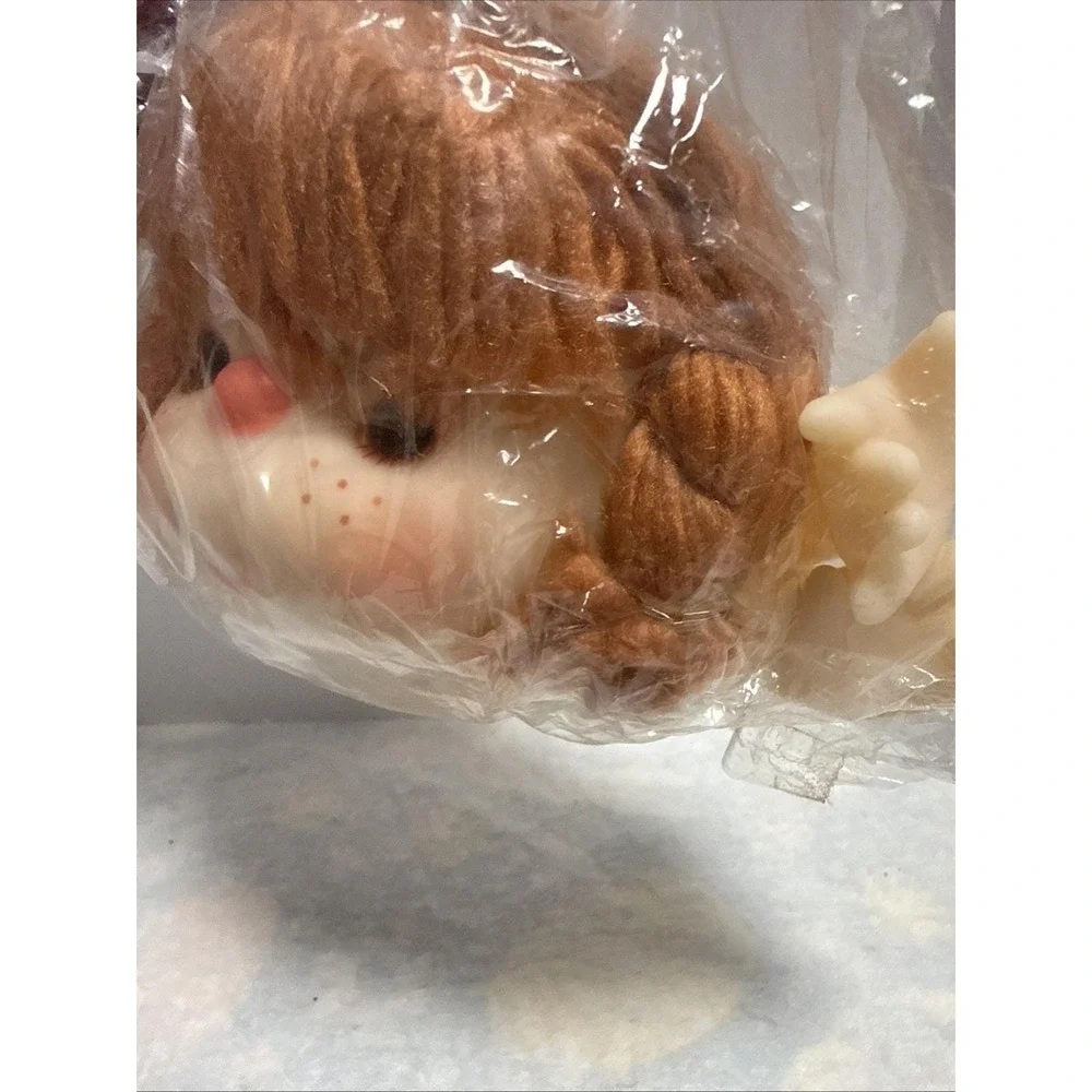 Darice Brown Hair Doll Head & Hands Large Acrylic Hair Plastic 12925-50018E